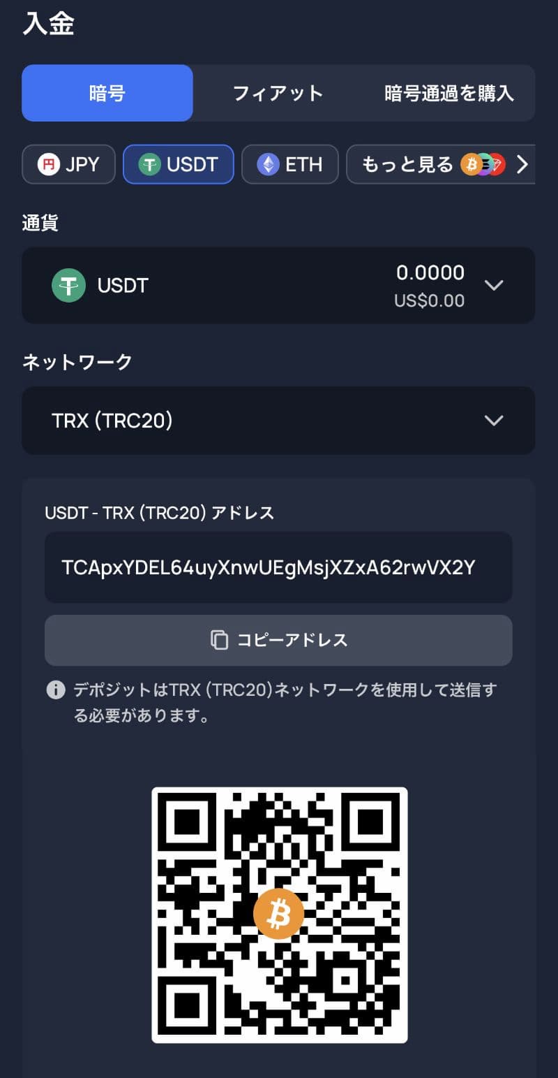 ツーアップアイオー 入金方法2