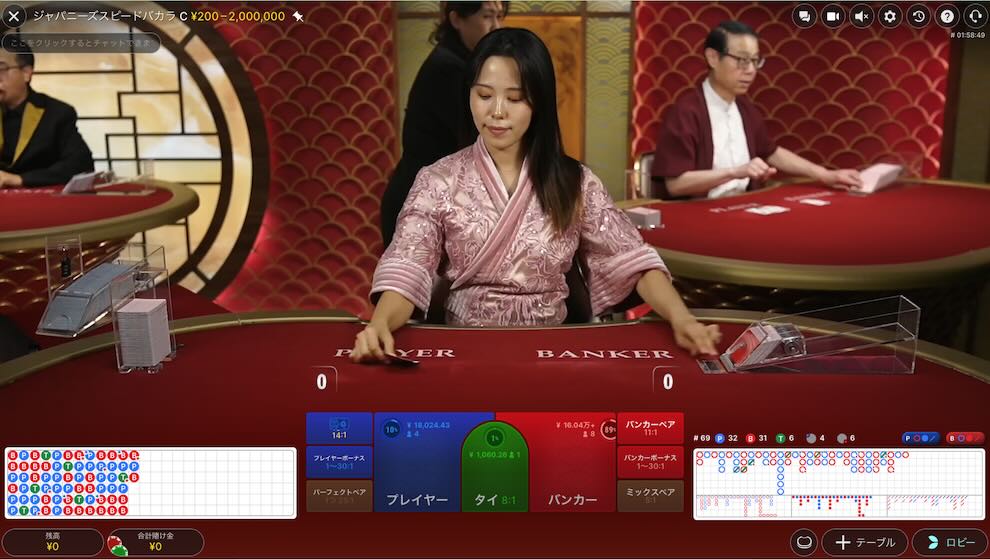 勝ウィン おすすめゲーム ジャパニーズスピードバカラ