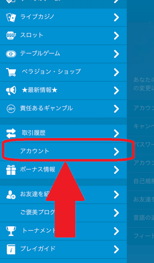ベラジョンカジノ KYC認証 手順2